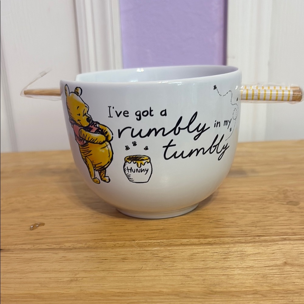 NEW with out box. Winnie the Pooh Ramen Bowl